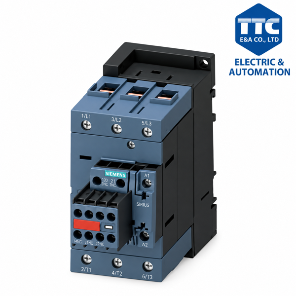  3RT2046-1AK64-3MA0 | Contactor 230V AC 95A, 45kW 1NO+1NC