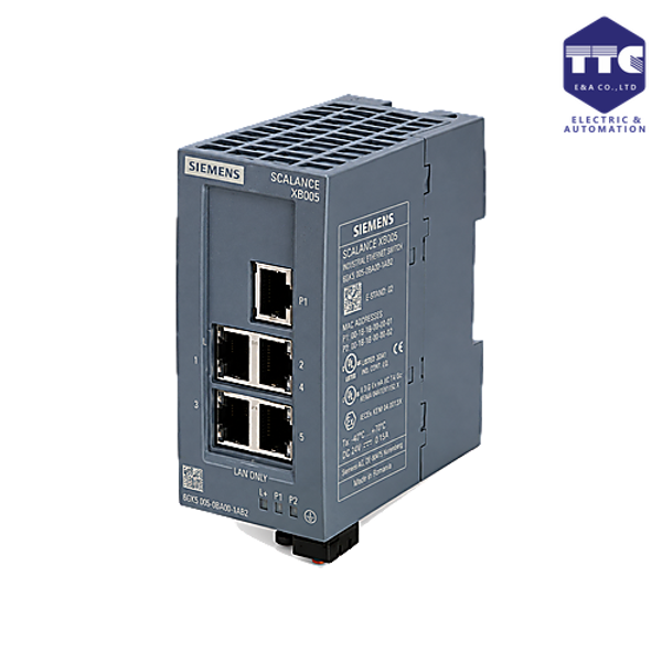 6GK5005-0BA00-1AB2 | Bộ chia mạng Switch IE SCALANCE XB005